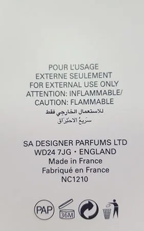 Eau de toilette