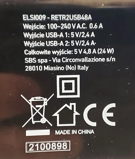 USB charger