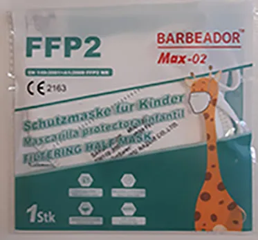 Children's particle filter mask