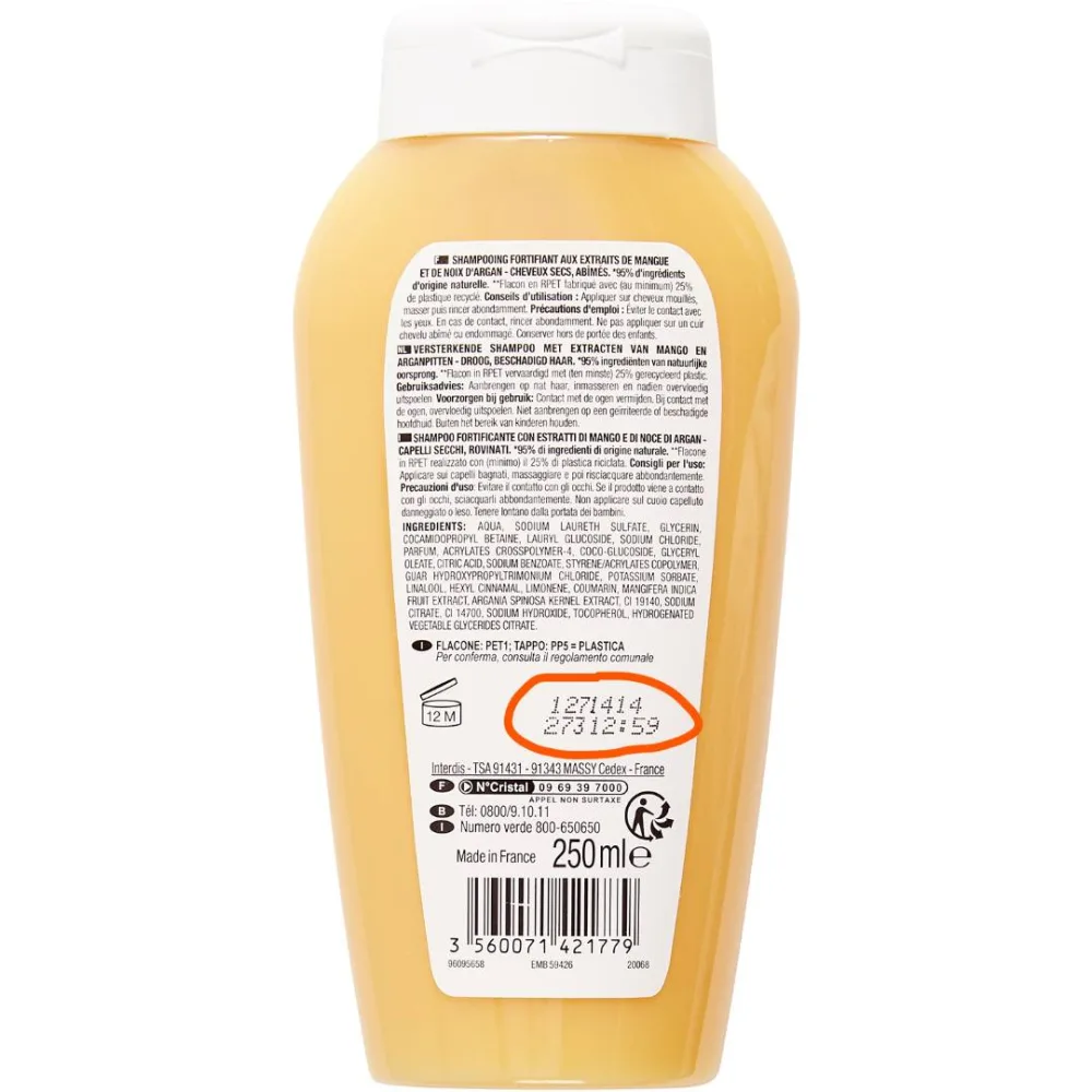 Shampooing cheveux secs - lot 3157411