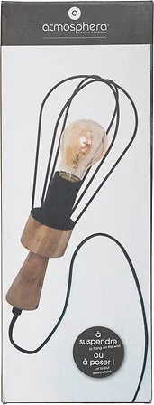 Lampe fil aisy noire - réf. 173290