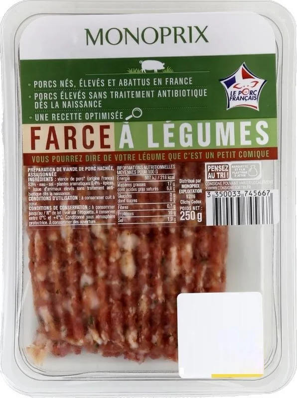 Farce a legumes