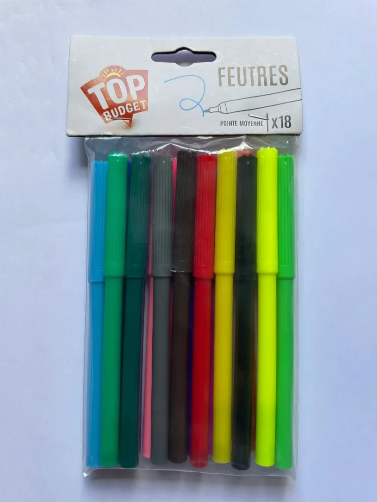 Feutres de coloriage x18 pointe moyenne