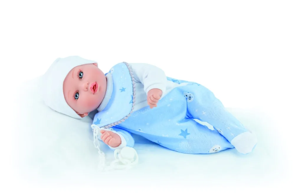 Poupon petite etoile 40 cm de la marque marina & pau - coloris rose ou bleu