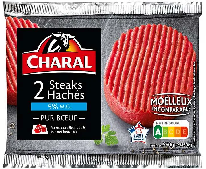 Steaks hachés frais 5% mg