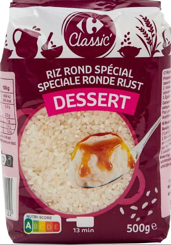 Riz rond spécial dessert