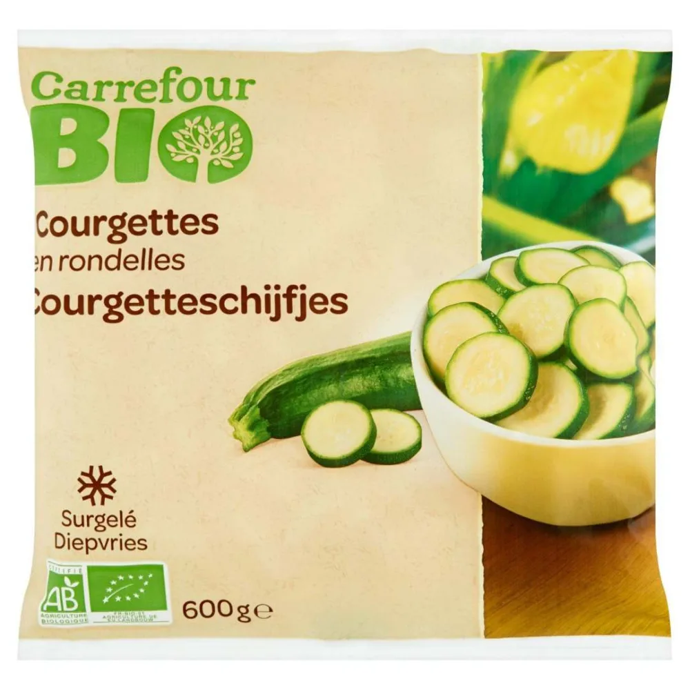 Courgettes en rondelles