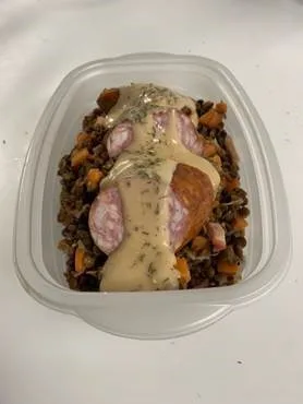 Saucisse de morteau - lentilles