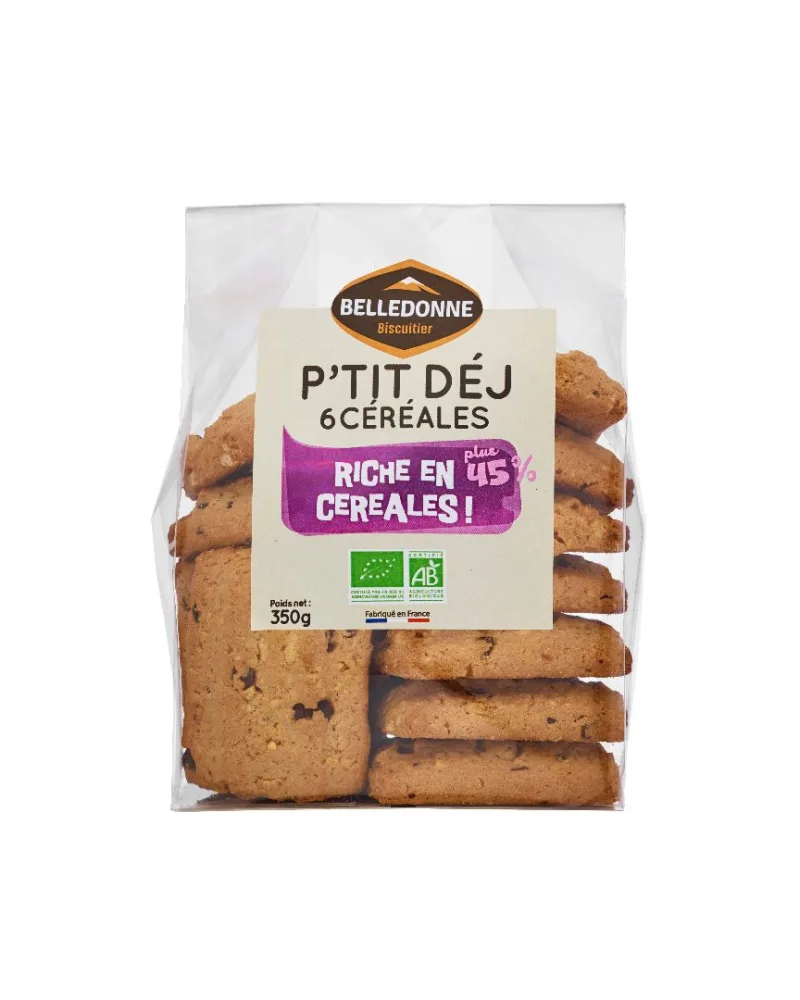 Biscuit p'tit dej' 6 cereales bio