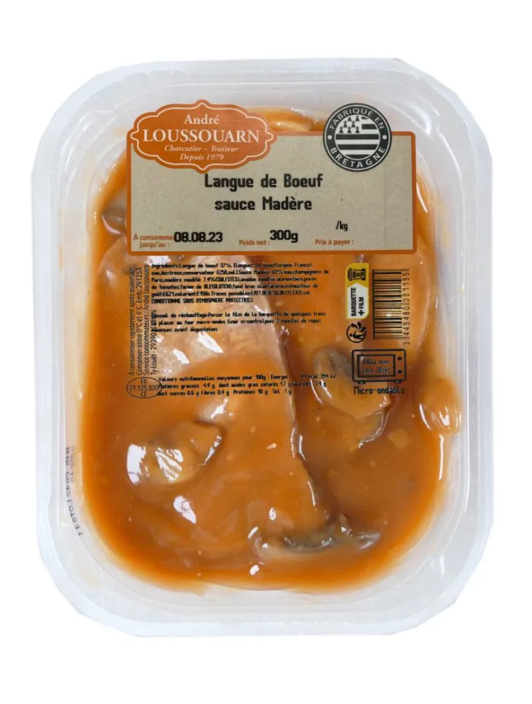Langue de boeuf sauce madere