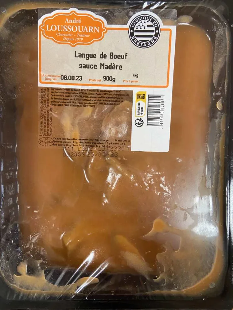 Langue de boeuf sauce madere