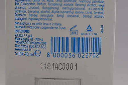 Deodorant stick