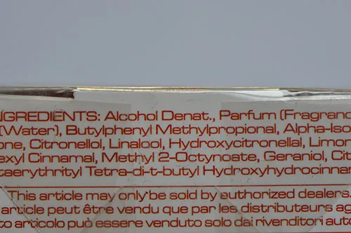 Eau de toilette