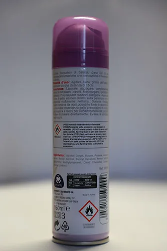 Deodorant spray