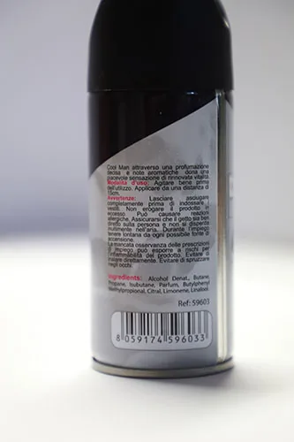 Deodorant spray