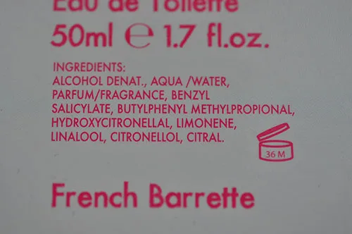 Eau de toilette