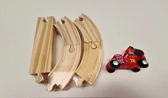 Wooden car track