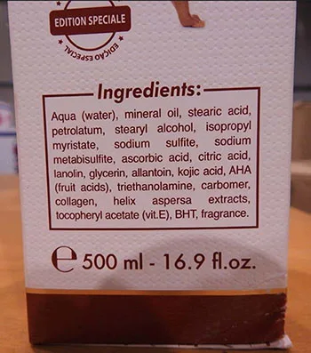 Skin lightening cream