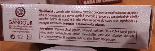 Skin lightening body oil