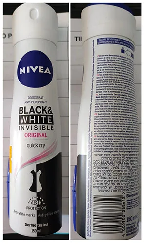 Deodorant spray