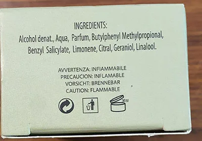 Eau de toilette