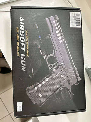 Toy gun with projectiles