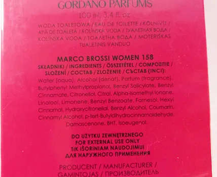 Eau de toilette