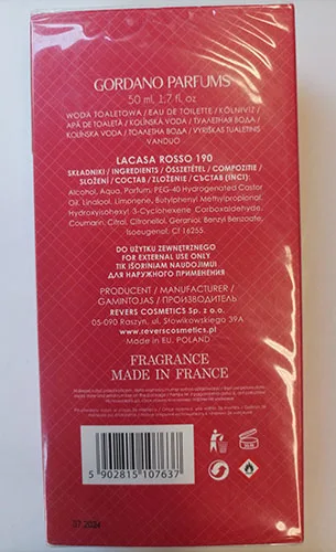 Eau de toilette