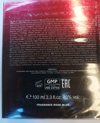 Eau de toilette