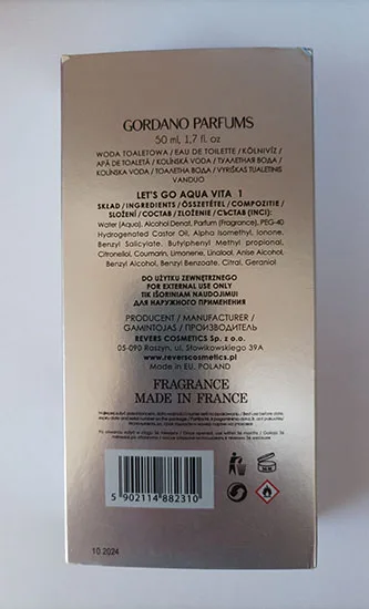 Eau de toilette