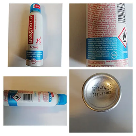 Deodorant spray