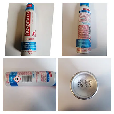 Deodorant spray