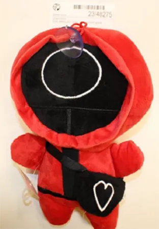 Soft toy with suction cup