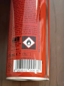 Deodorant spray