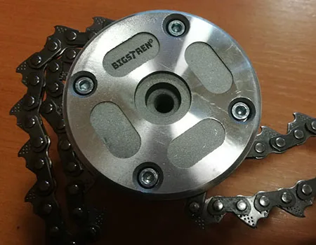 Attachment for brush cutters