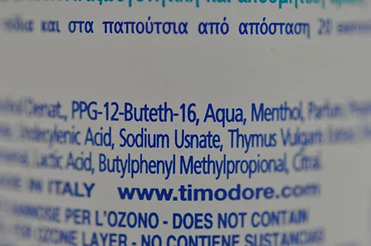 Deodorant spray