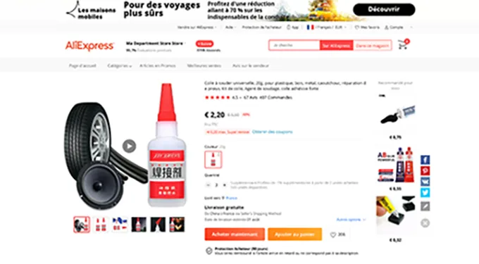 Welding glue