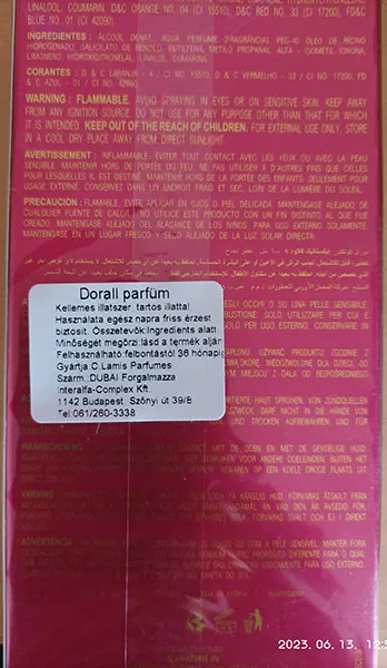 Eau de toilette