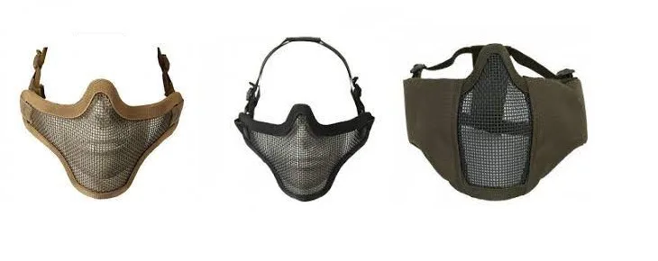 Bas de masques grillagés airsoft