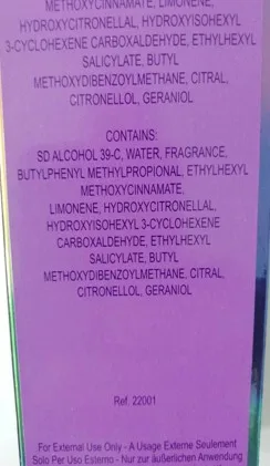 Eau de toilette