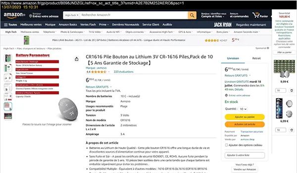 Button batteries