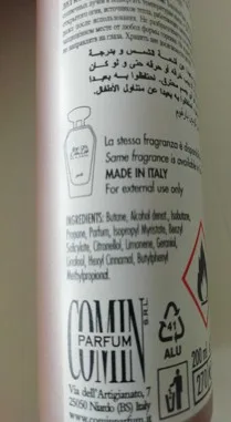 Deodorant spray