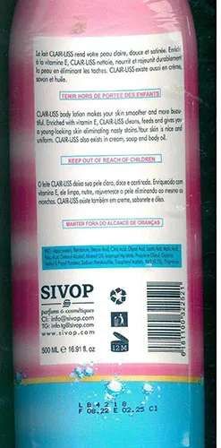Skin lightening product