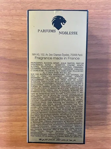Eau de toilette