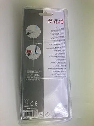 Door stop alarm