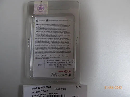 Electronic cigarette cartridge