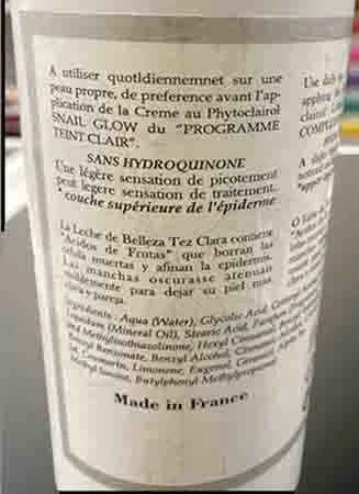 Body lotion