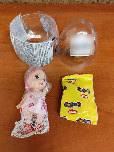 Toy with sweets
