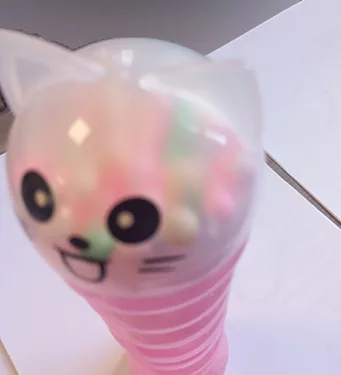 Toy slime with small balls