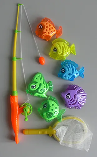 Magnetic fishing toy